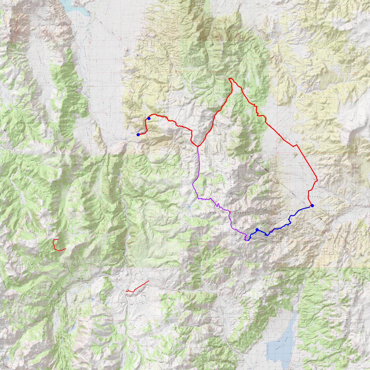 Mt Patterson Loop - CalTopo