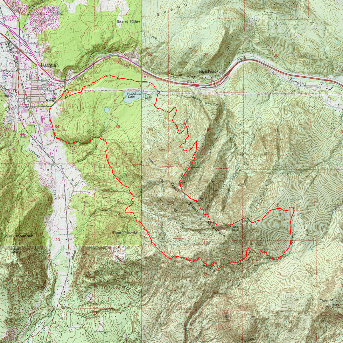 Tiger Loop - CalTopo