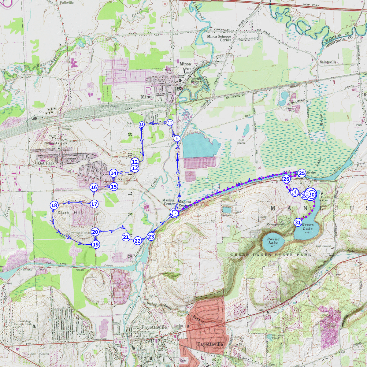 12 Mile Run - CalTopo