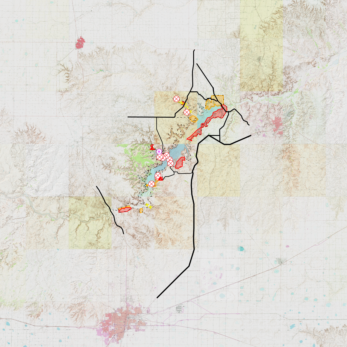 Lake Meredith Hunting Maps