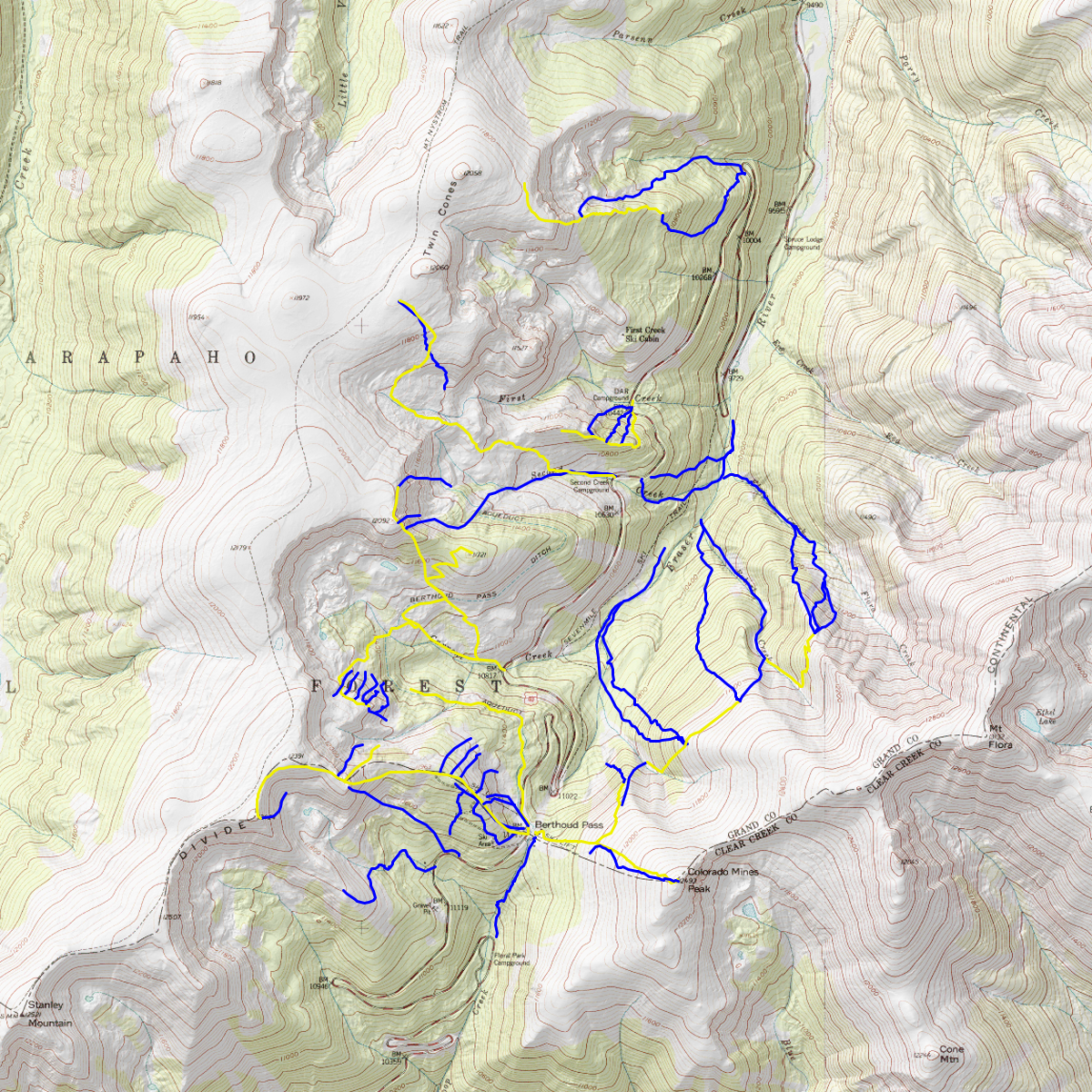 Berthoud Pass - CalTopo