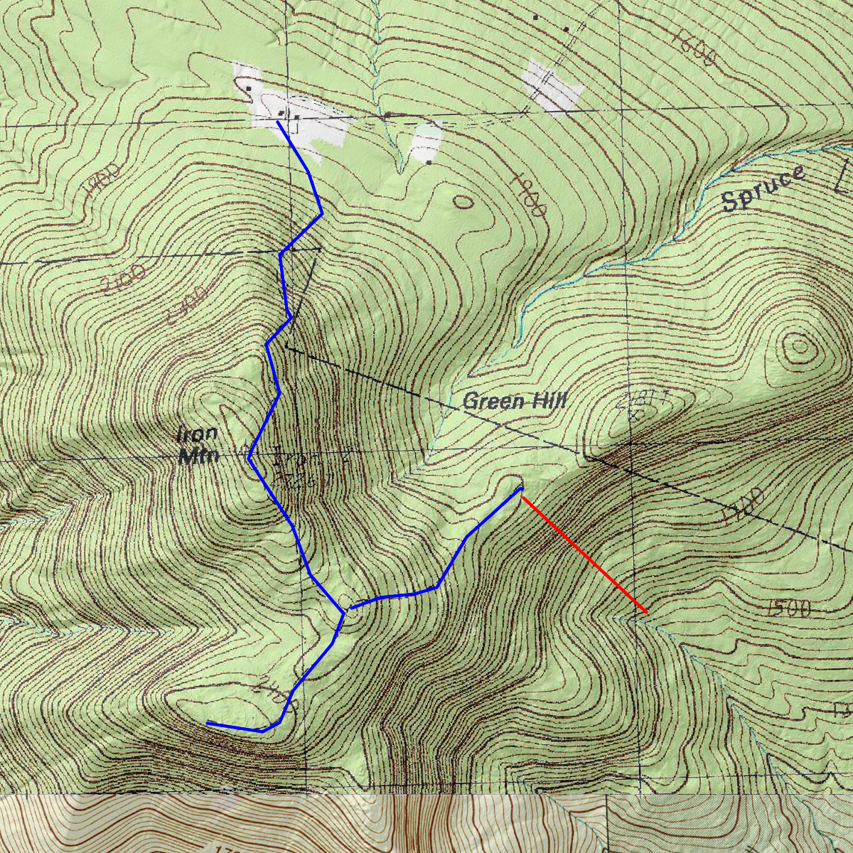 Iron Mountain CalTopo