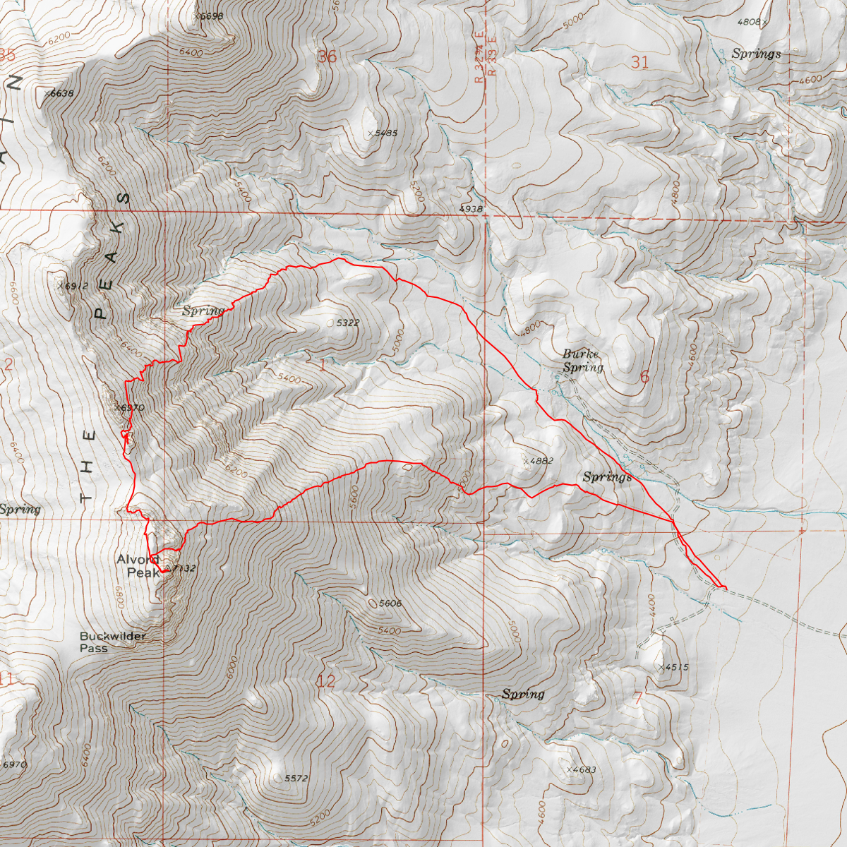 Alvord Peak - CalTopo