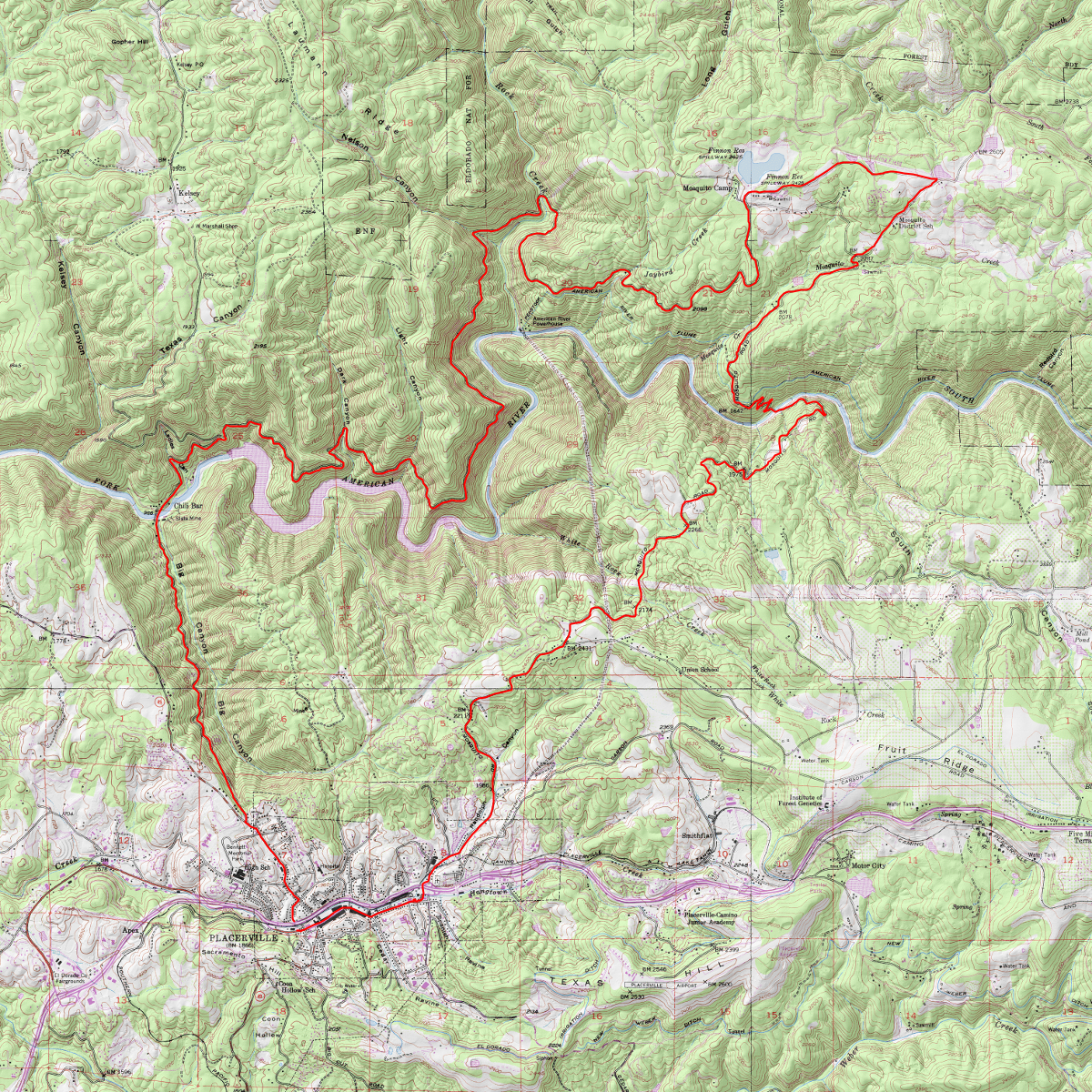 Finnon Lake Loop - CalTopo