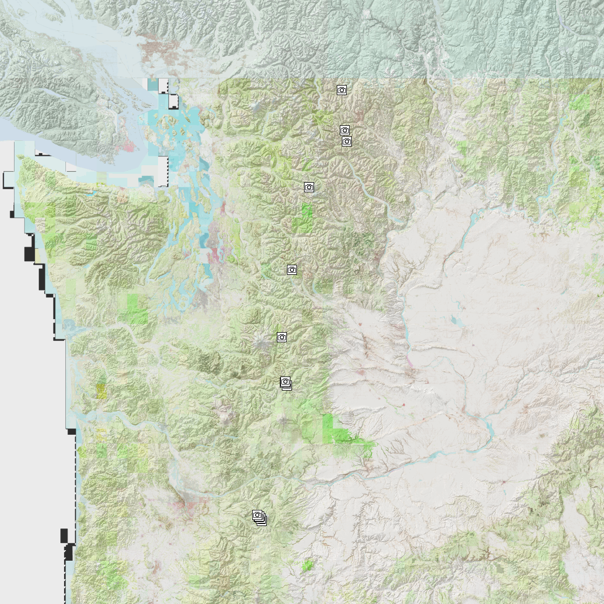 PCT Photo Locations - CalTopo
