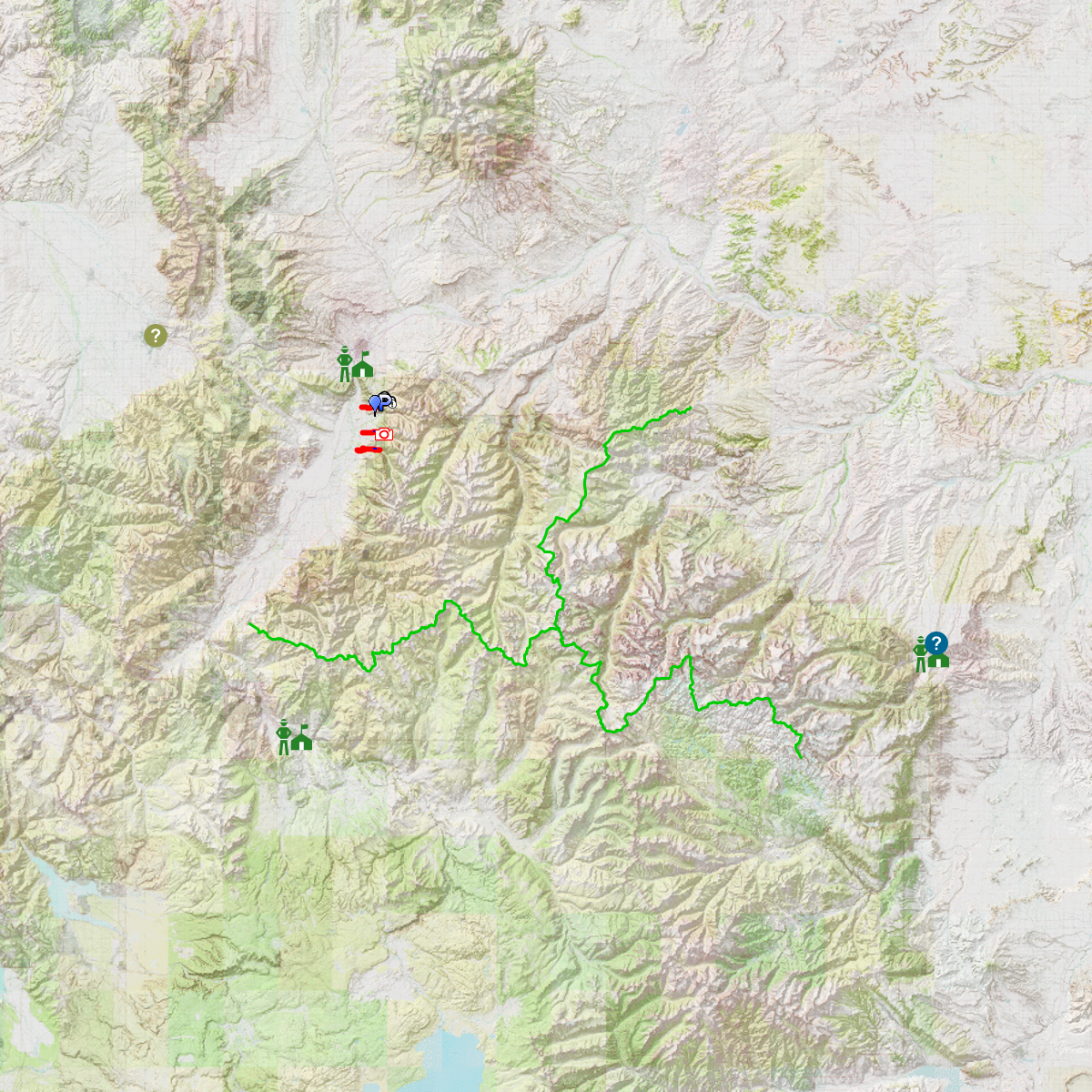 Absaroka-Beartooth Wilderness Portals - CalTopo