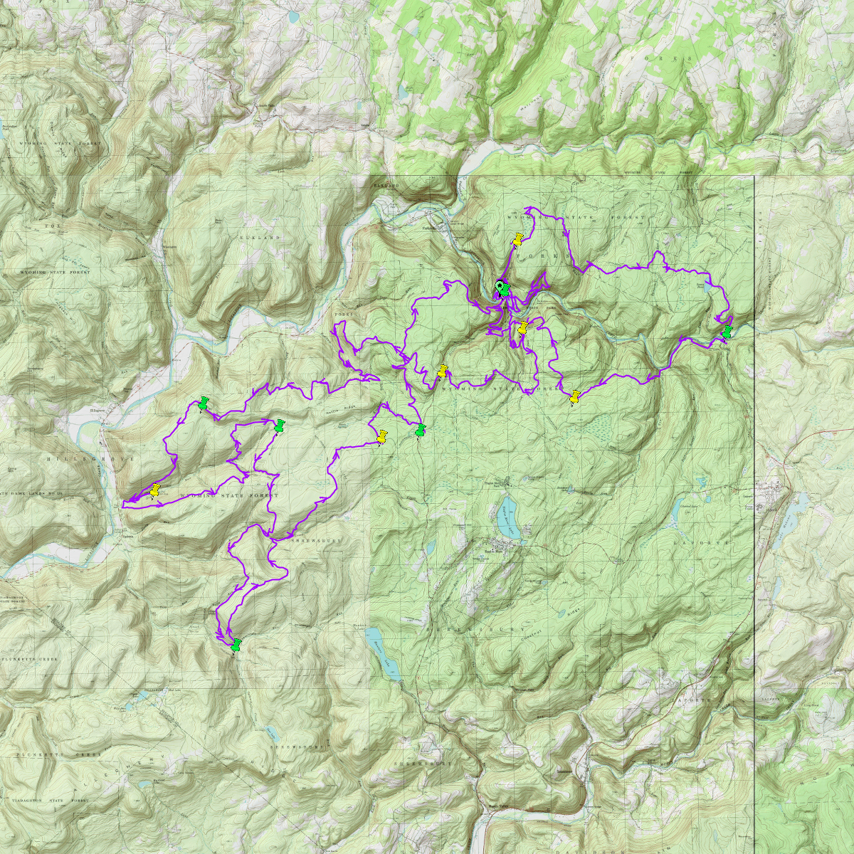 Official worlds end 100k caltopo