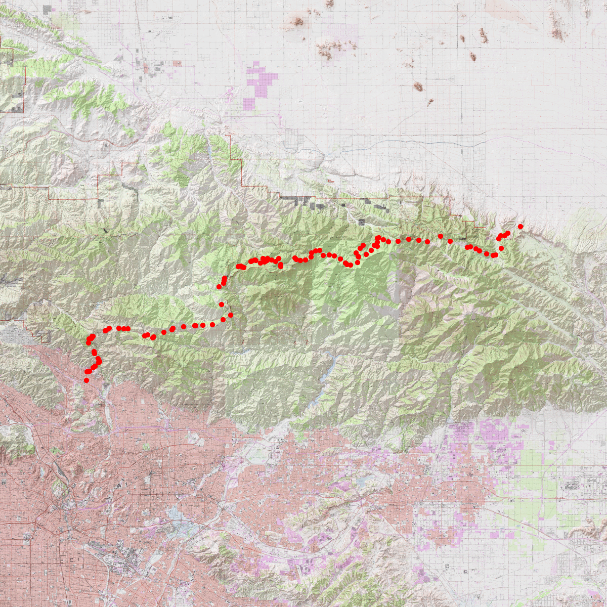 Angeles Crest Highway Road Guide - CalTopo