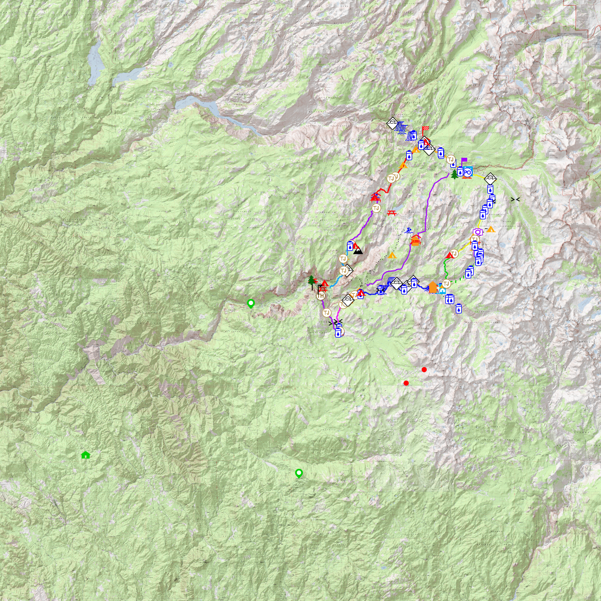 [ZENTENO MAPS] High Sierra Camps Loop - CalTopo