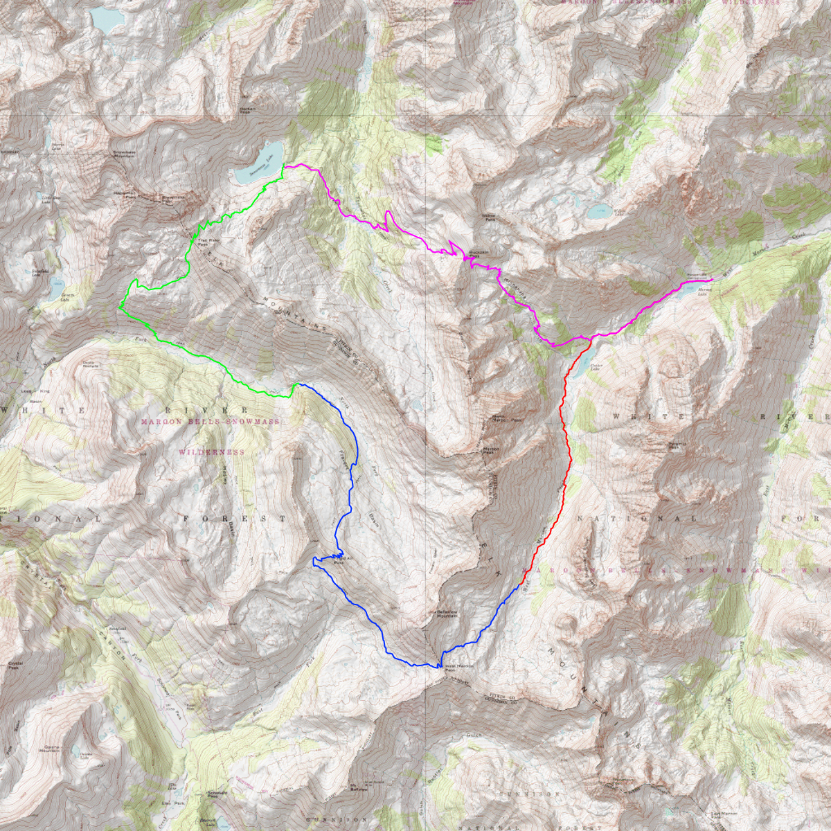 Four Pass Loop v2 - CalTopo