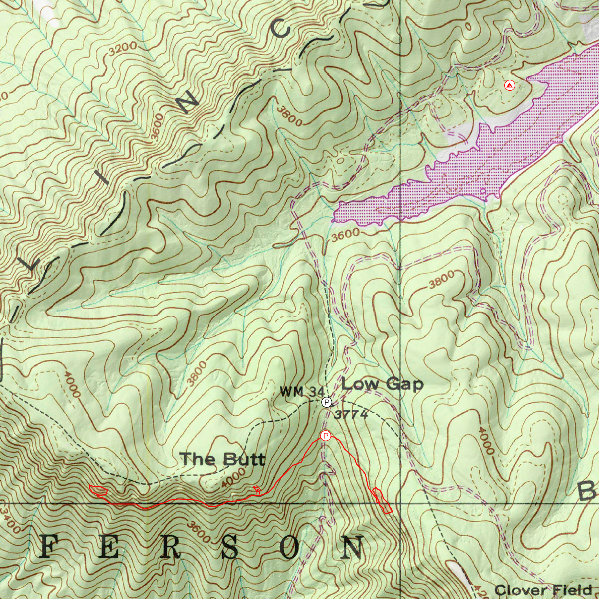 Hidden Valley Climbing Map - CalTopo