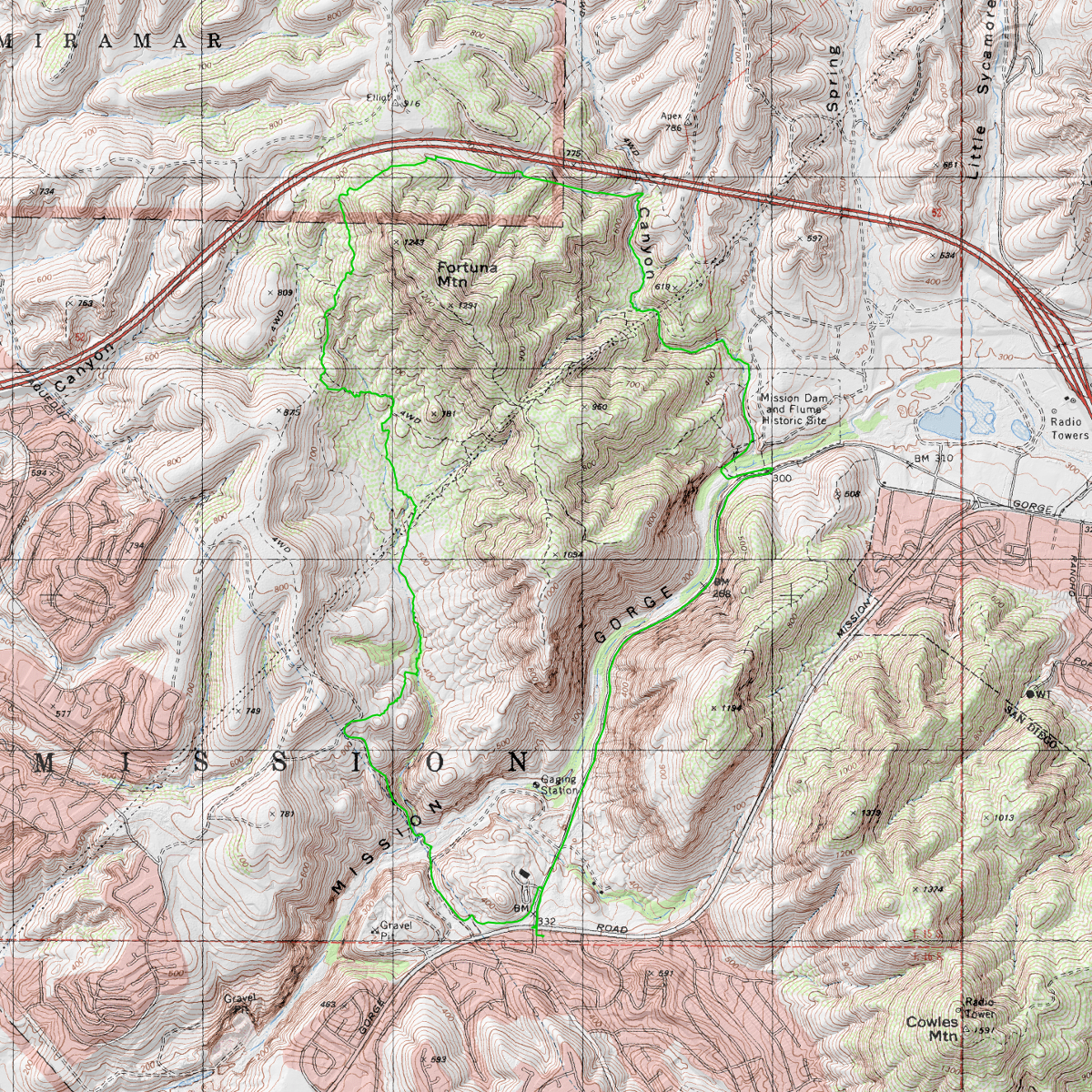 MTRP Fortuna Mountain - CalTopo