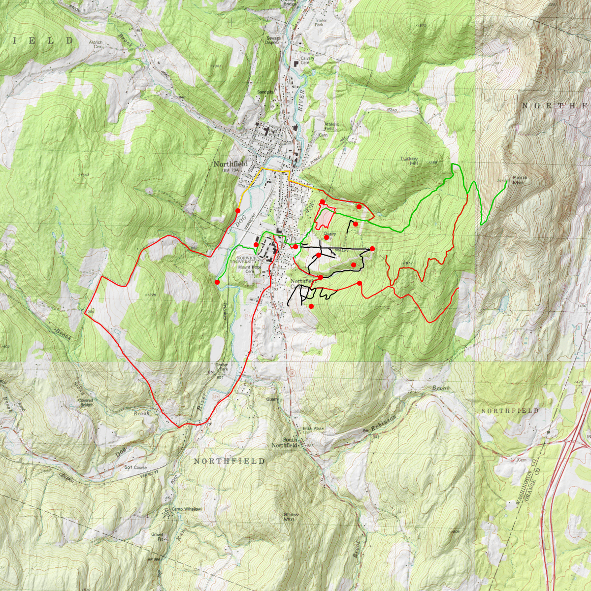 Paine Trails - CalTopo