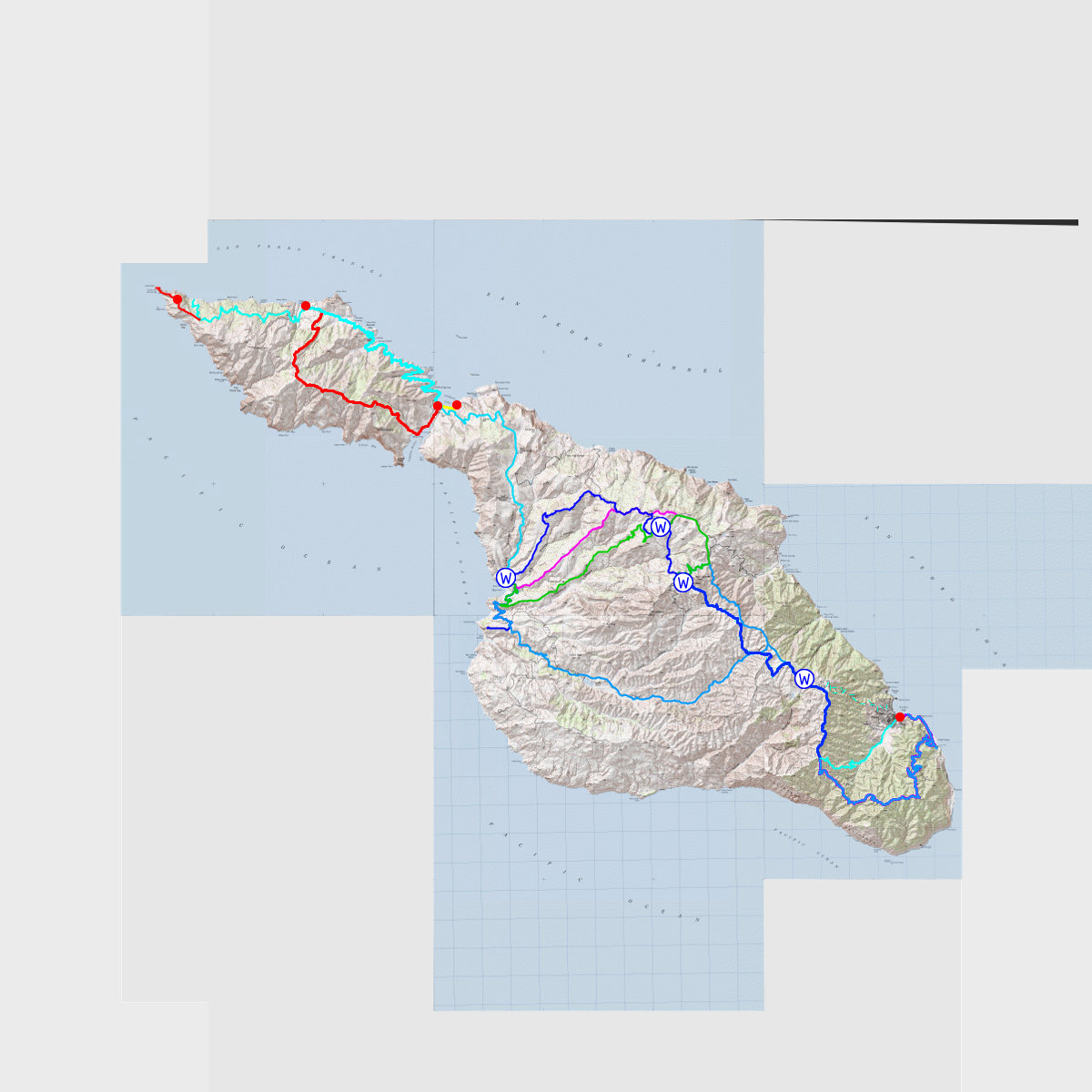 Trans-Catalina Trail - CalTopo