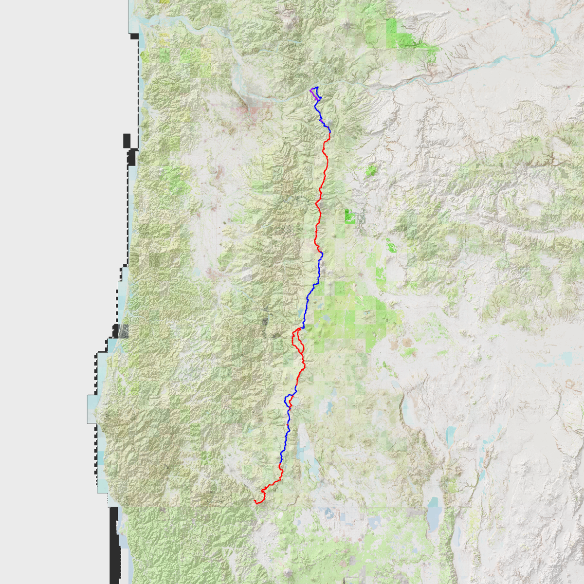 Oregon PCT CalTopo