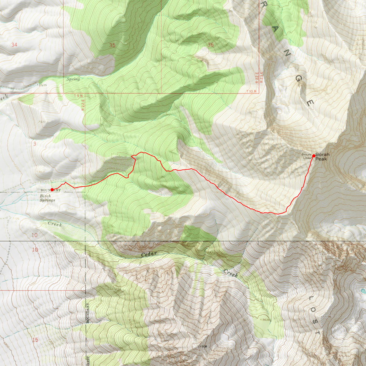 Borah Peak - CalTopo