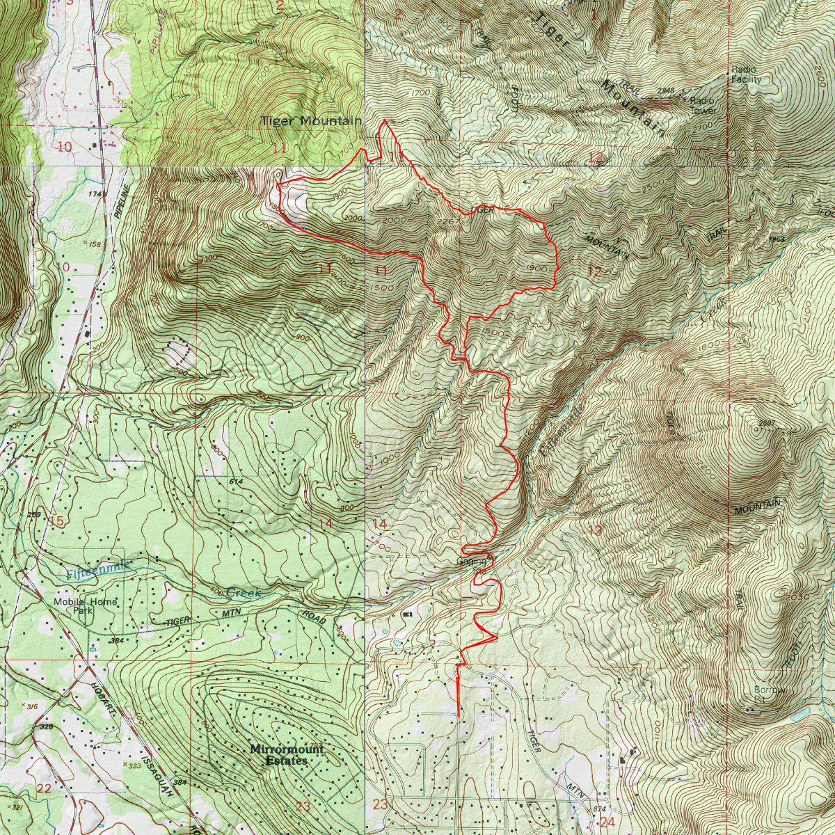 Poo-Poo Point Loop - CalTopo
