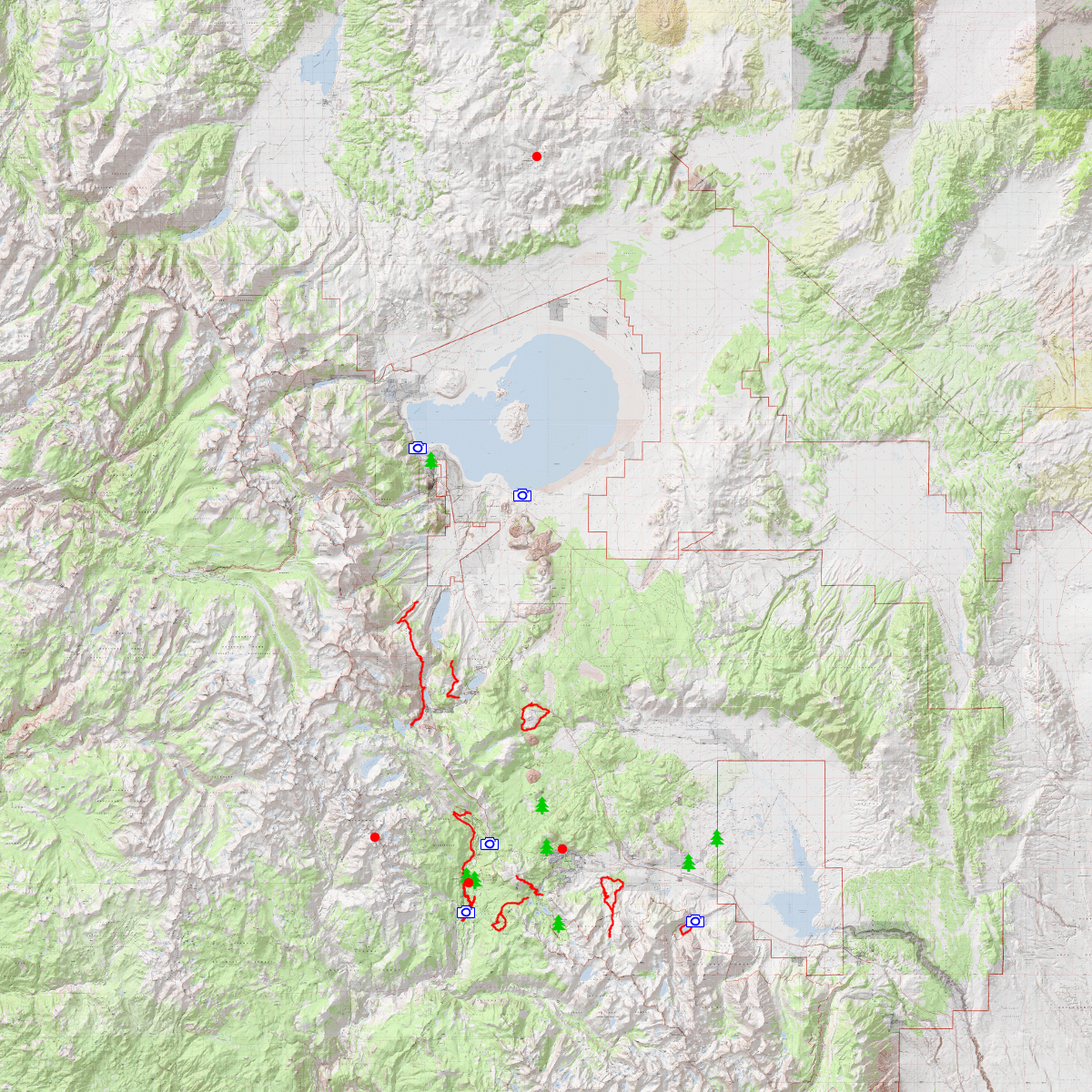Mammoth Lakes CalTopo