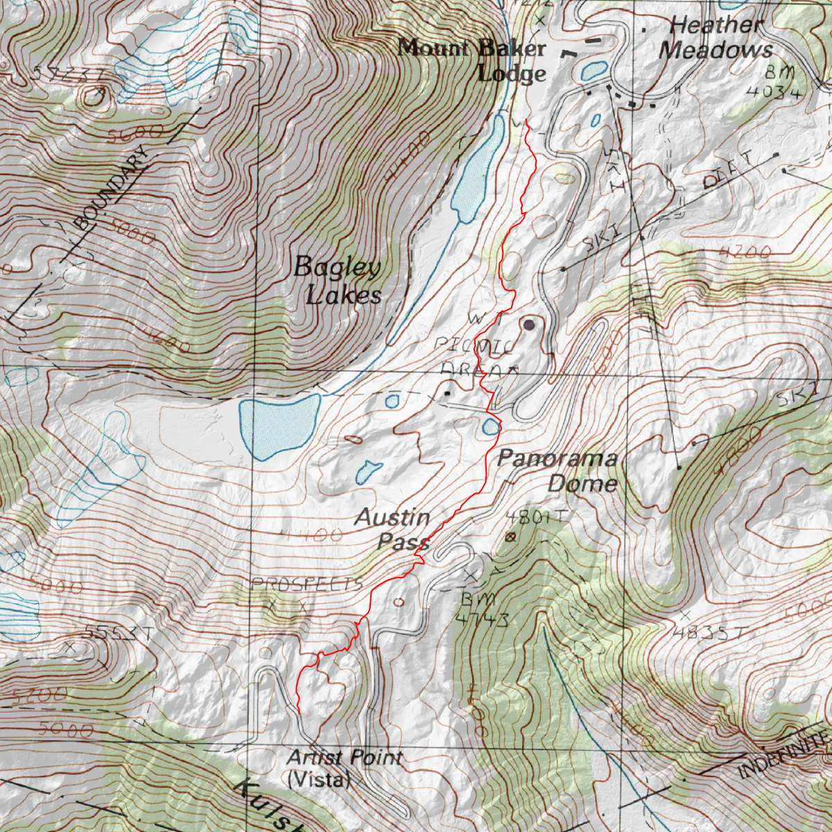 artist point - CalTopo