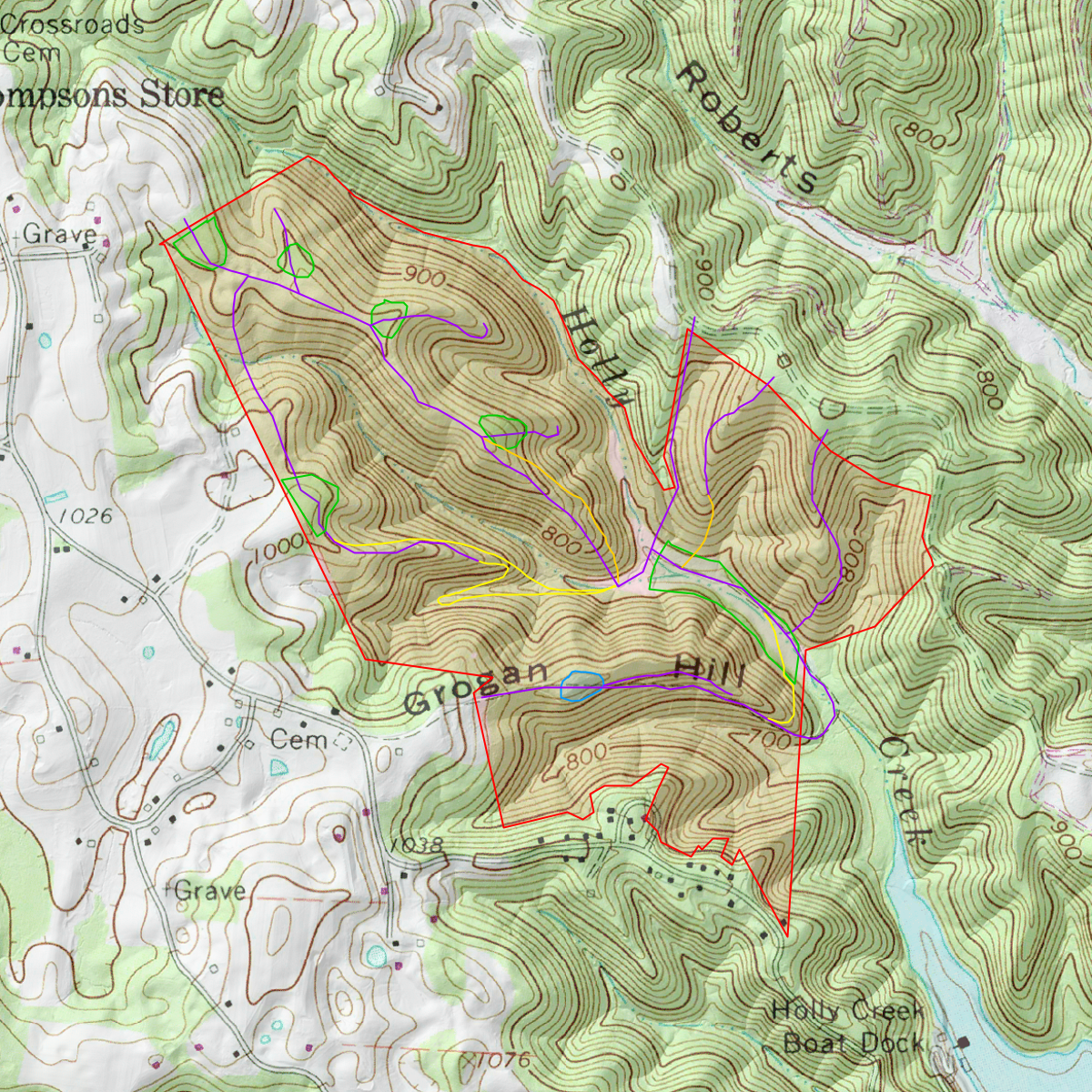 Property Borders 2 - CalTopo