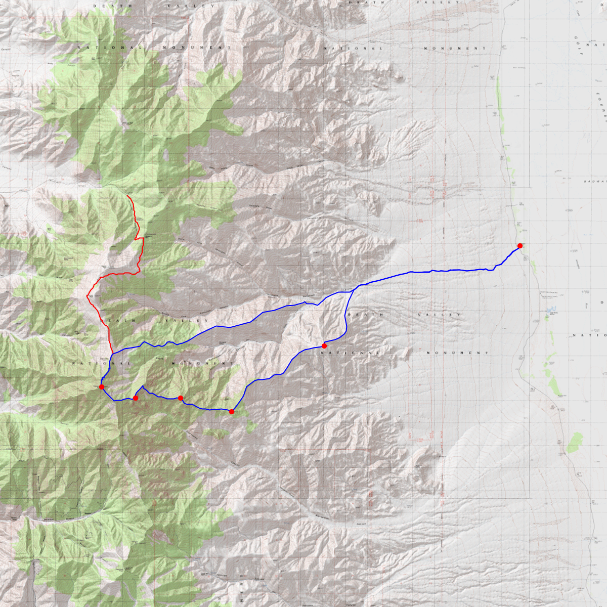 Telescope Peak - CalTopo