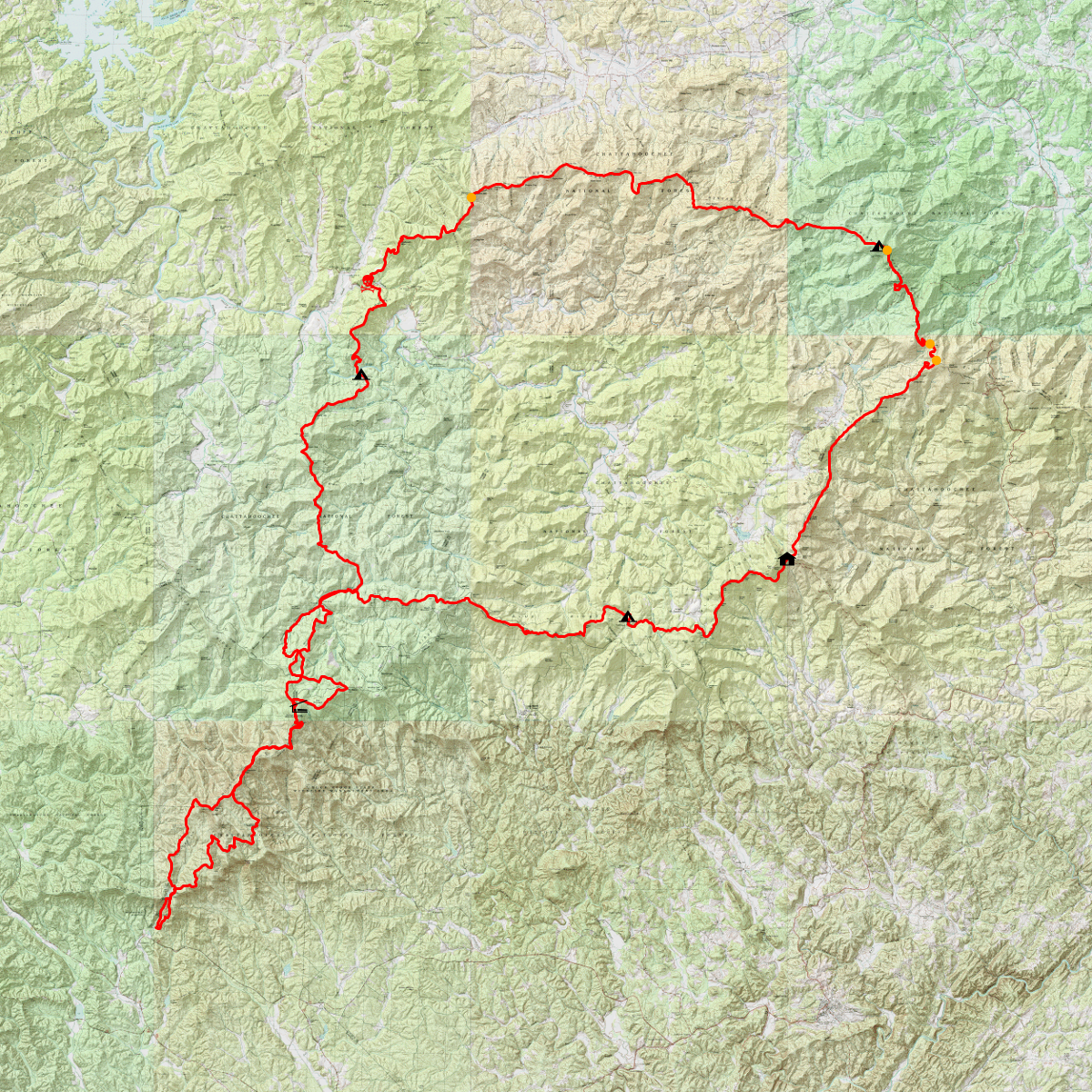 Georgia Loop 2020 - CalTopo