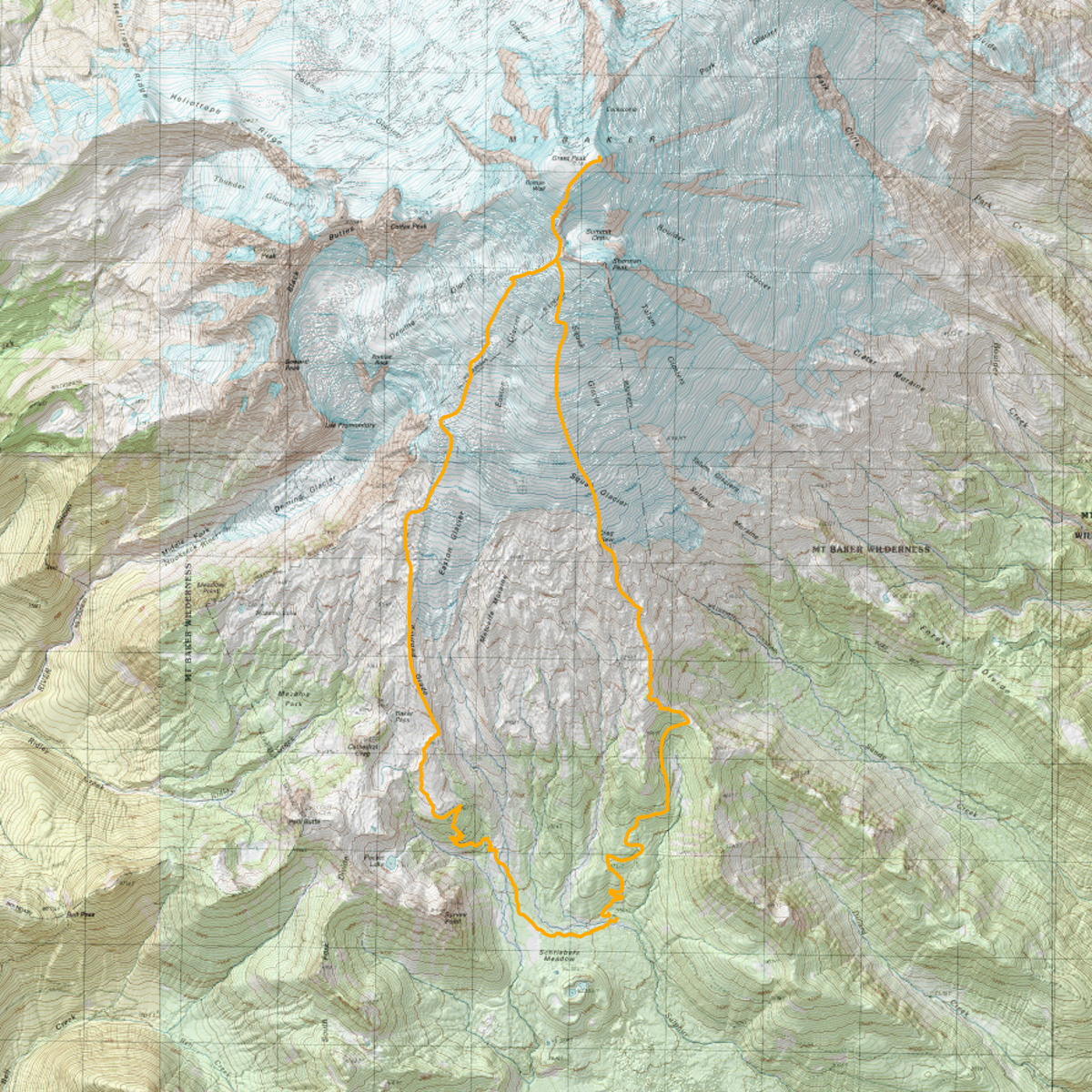 Baker Loop - CalTopo