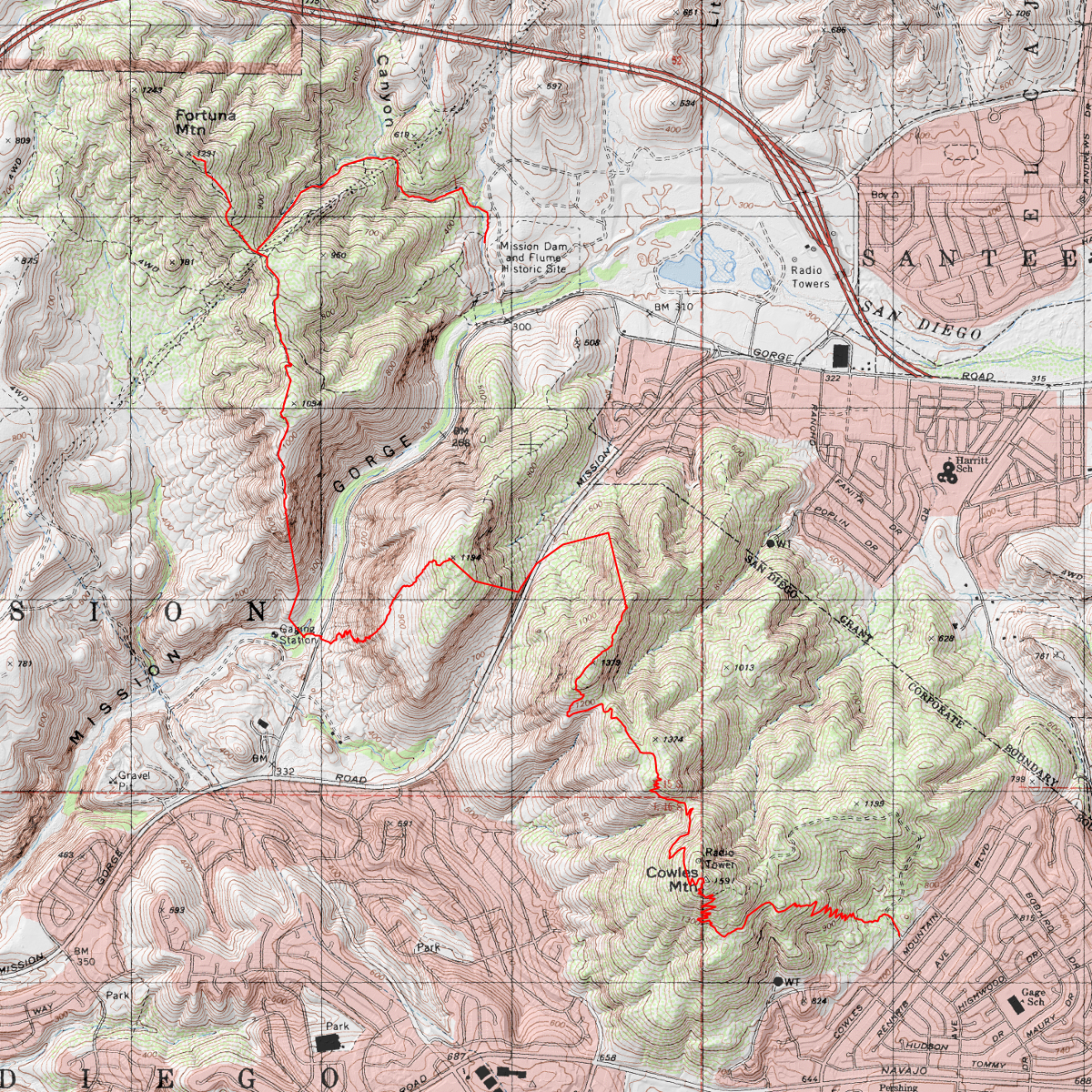 MTRP 5-Peaks Challenge Speed Run - CalTopo