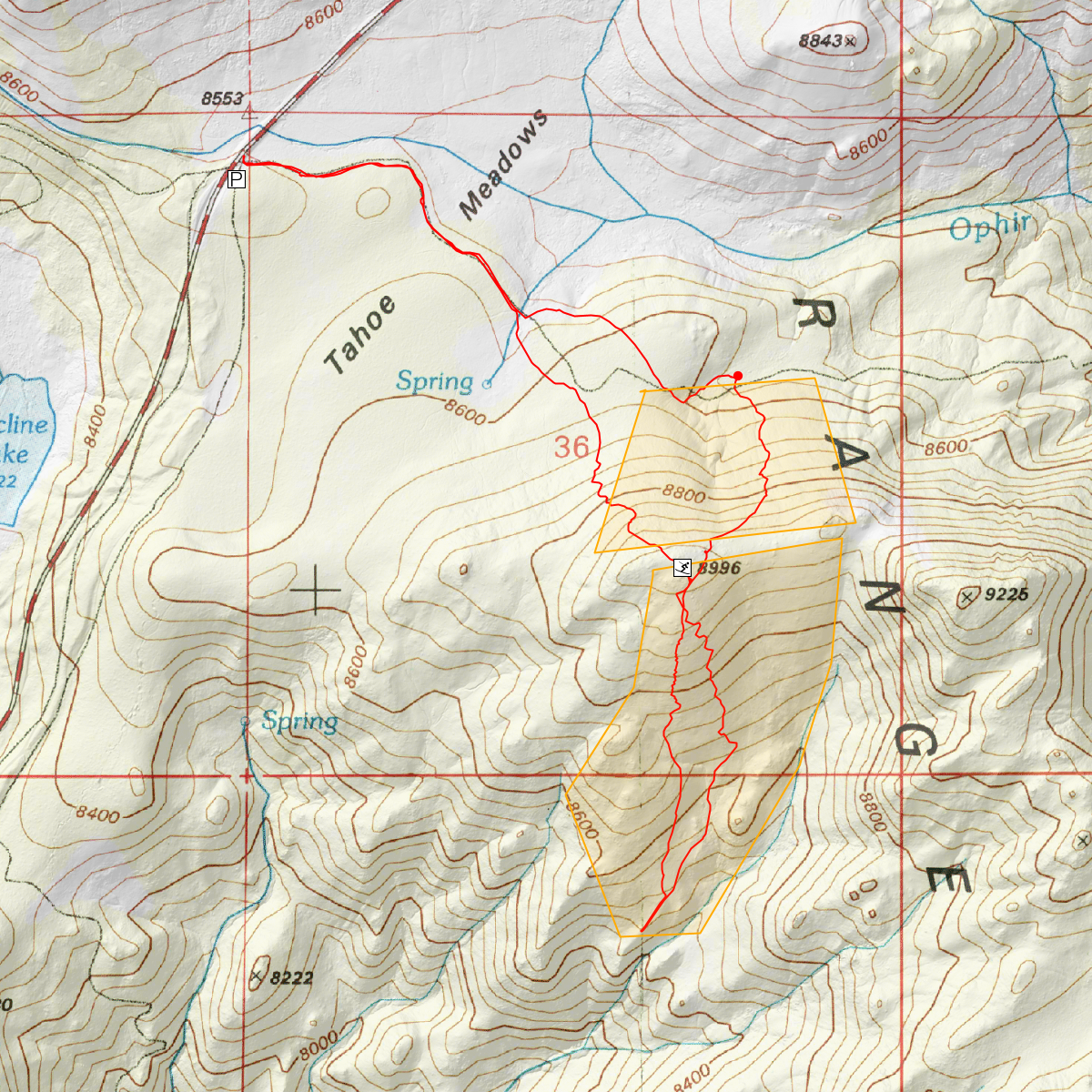 Chickadee Ridge Skiing - CalTopo