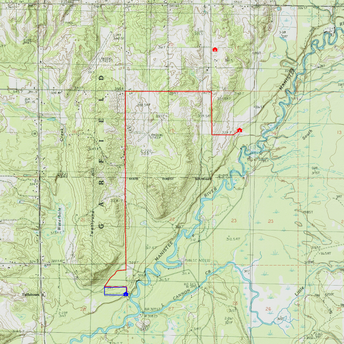 Fife Lake Property CalTopo