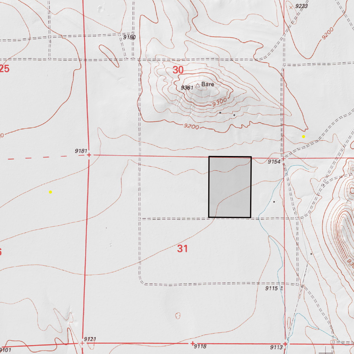 36 acres on Salt Ranch - CalTopo