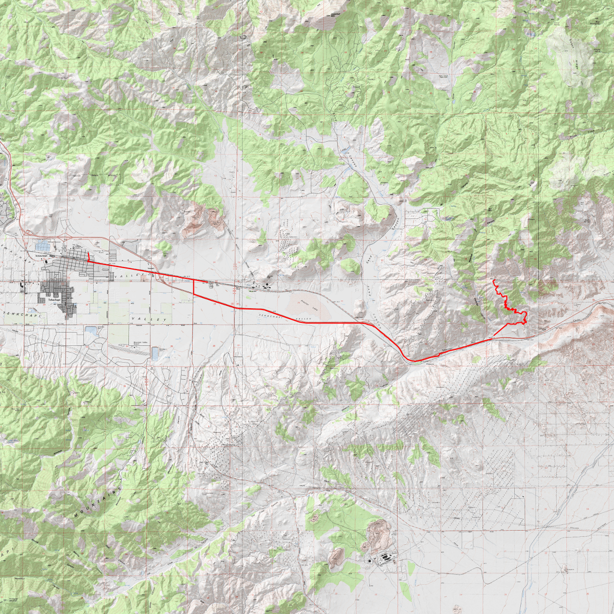 tehachapi tcp access - CalTopo