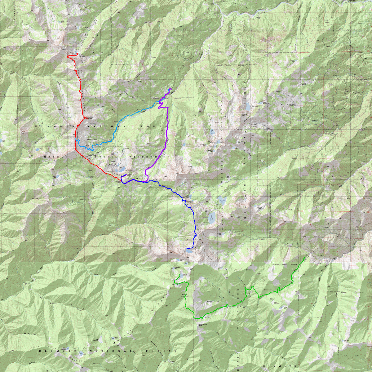 Marble Mountain Wilderness - CalTopo