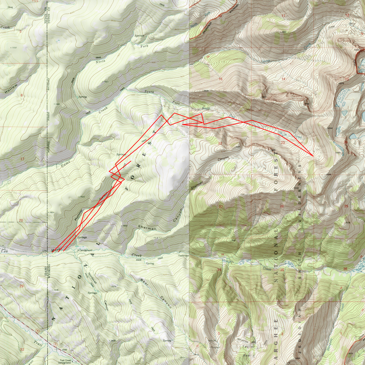 Tijuana River Valley delta - CalTopo