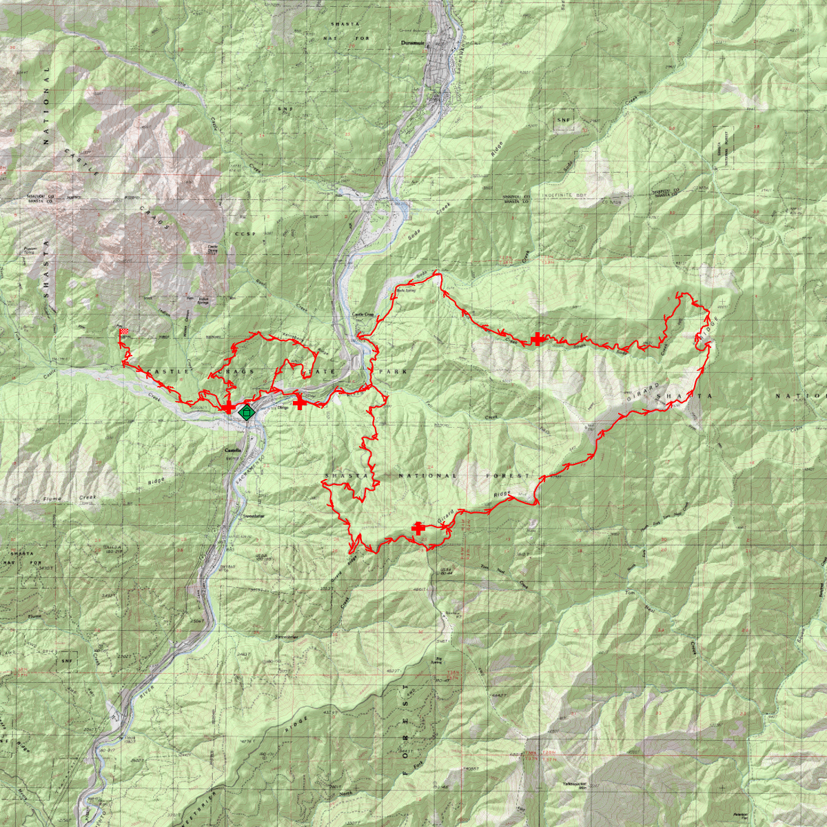 50k Castle Crags NEW - CalTopo