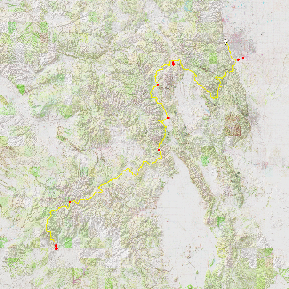 Colorado Trail Bikepacking Route - CalTopo