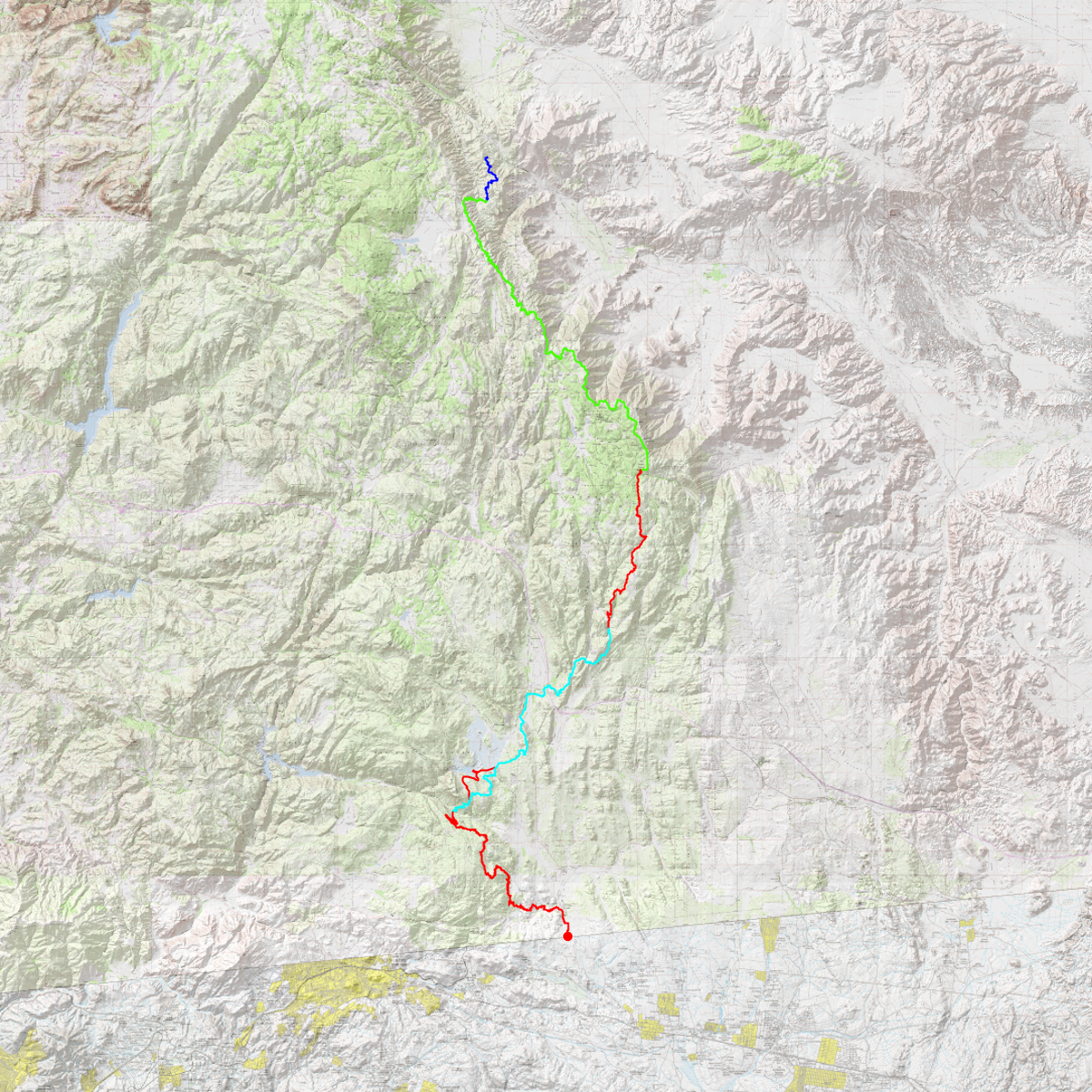 PCT MAP - CalTopo