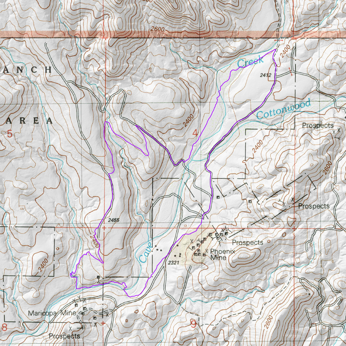 Spur Cross Loop - CalTopo
