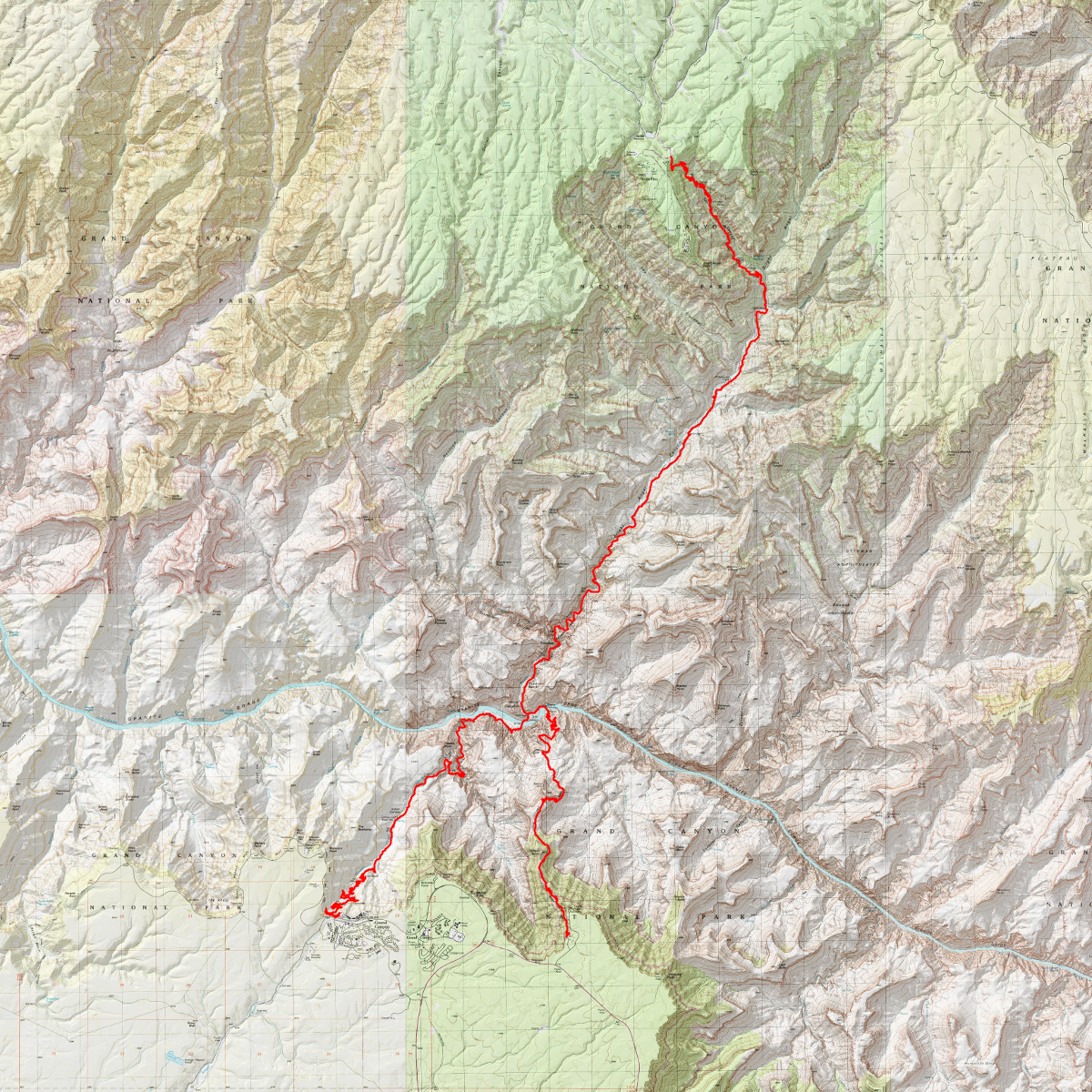 Rim to Rim - CalTopo