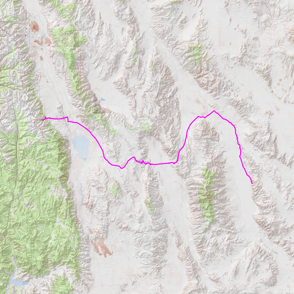 Badwater Ultramarathon CalTopo