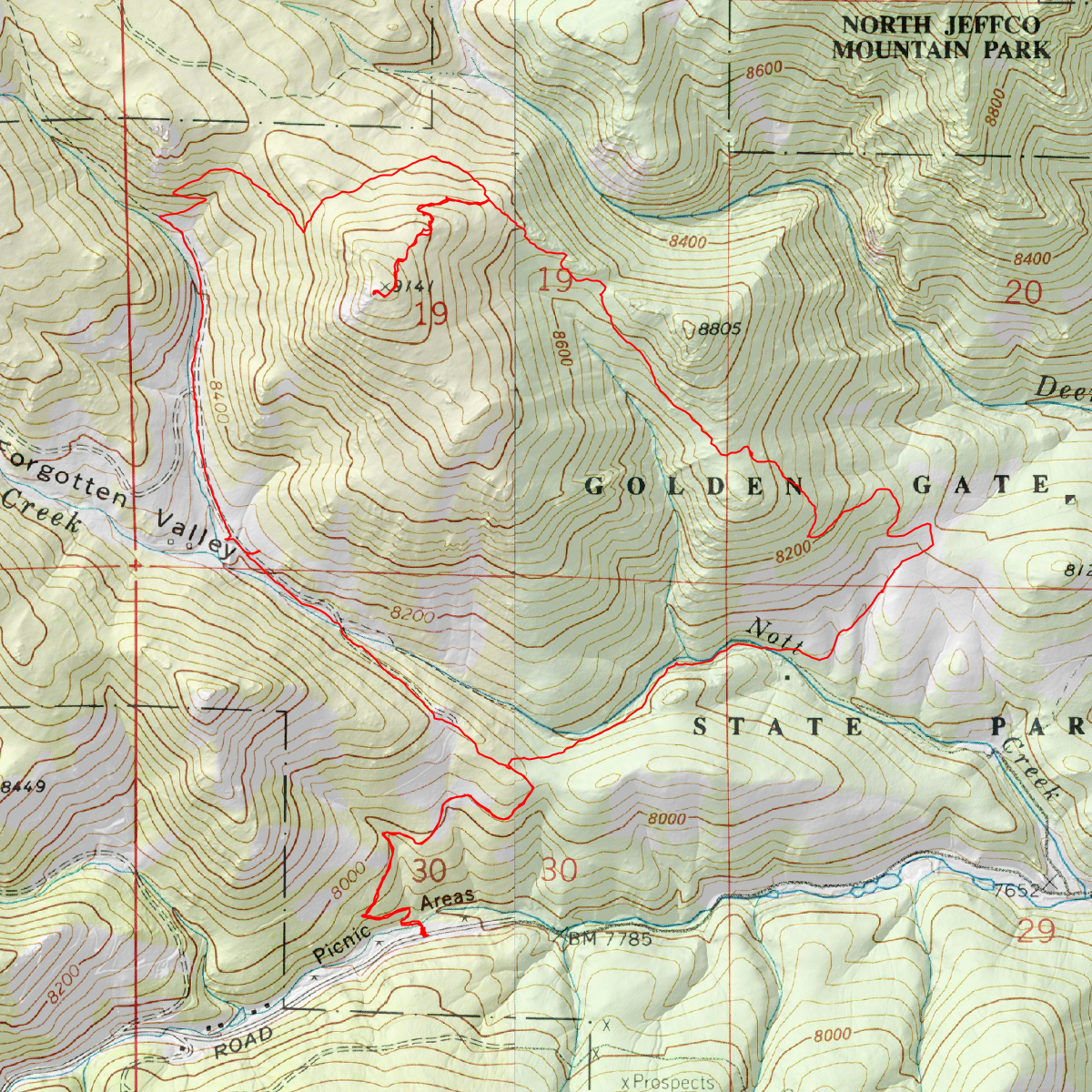 Windy Peak - CalTopo