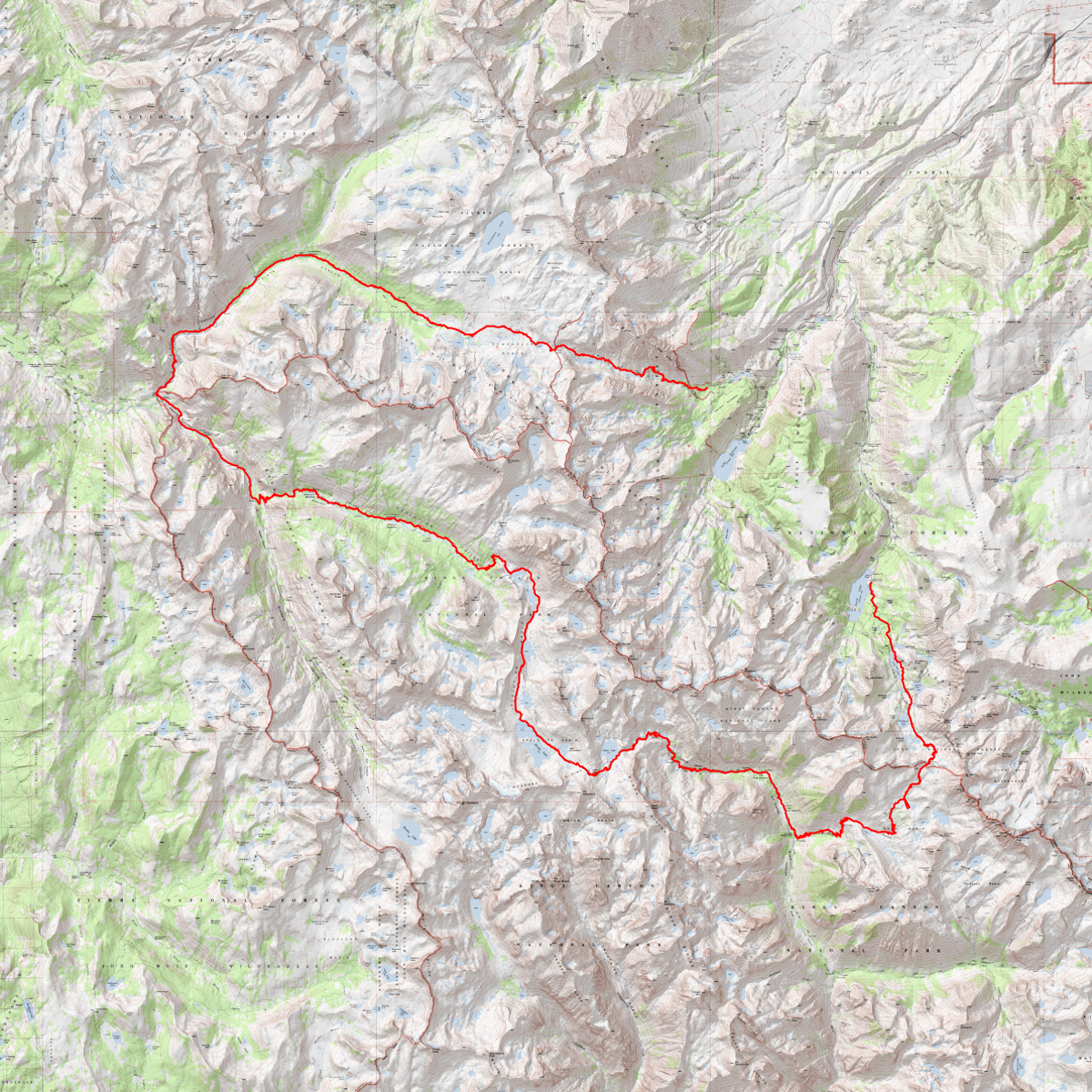 Evolution Valley Route - CalTopo