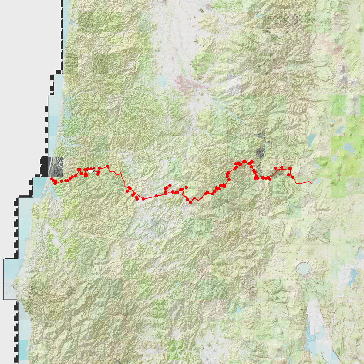 OBDR Route 6 - CalTopo