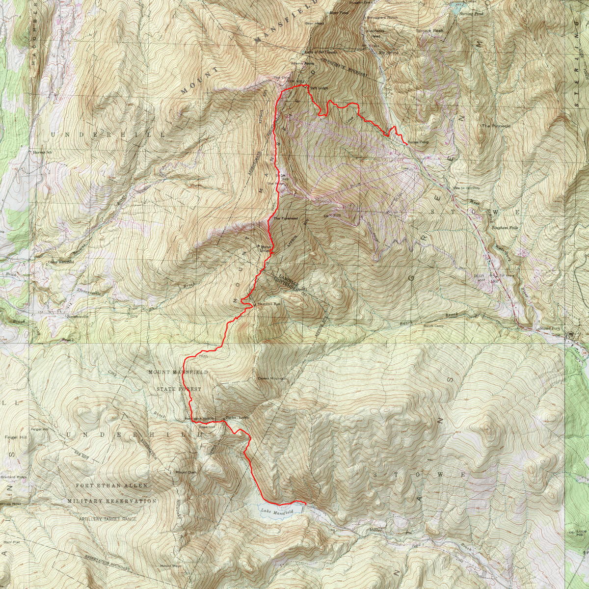LT 108 to Trout Club - CalTopo