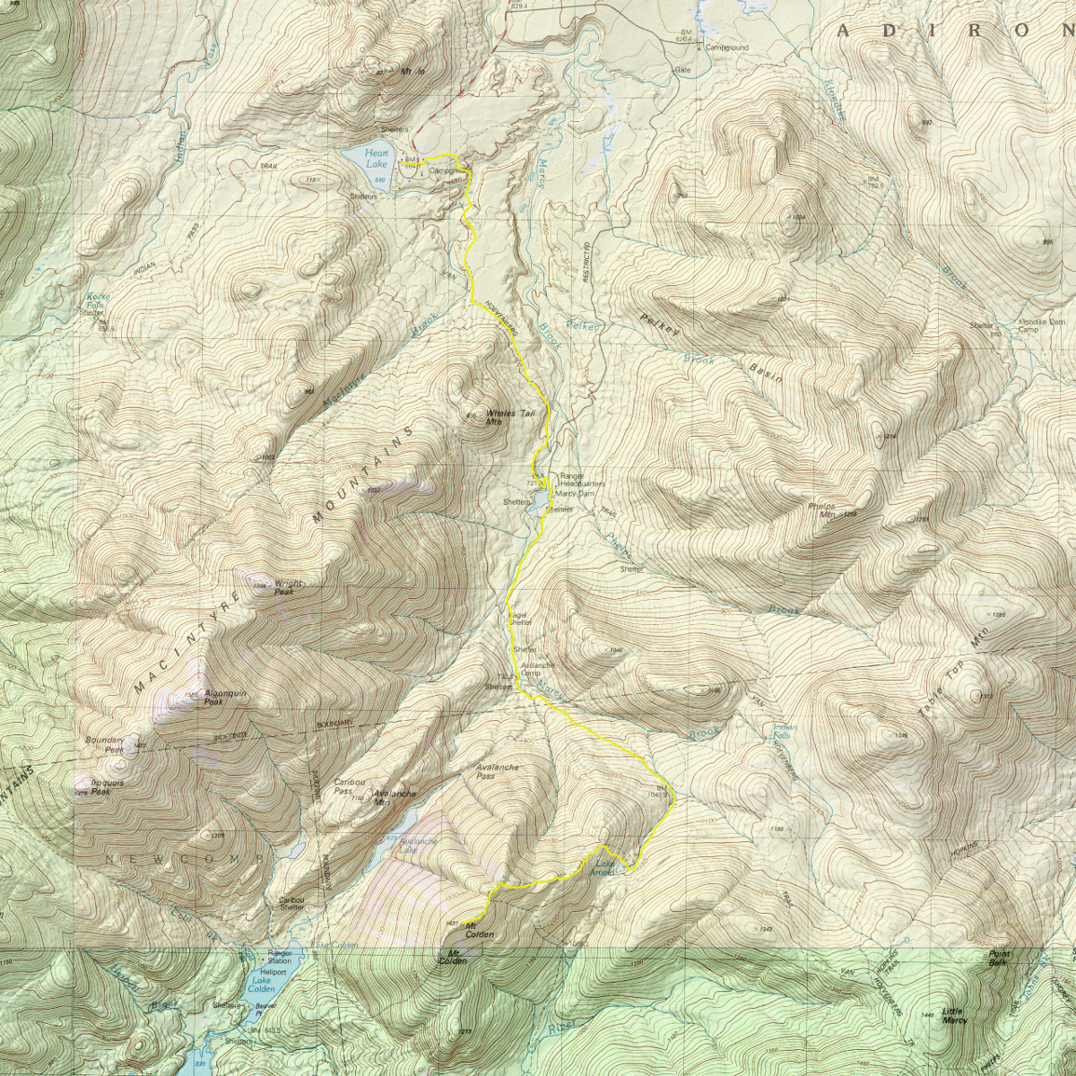 Mt. Colden - CalTopo
