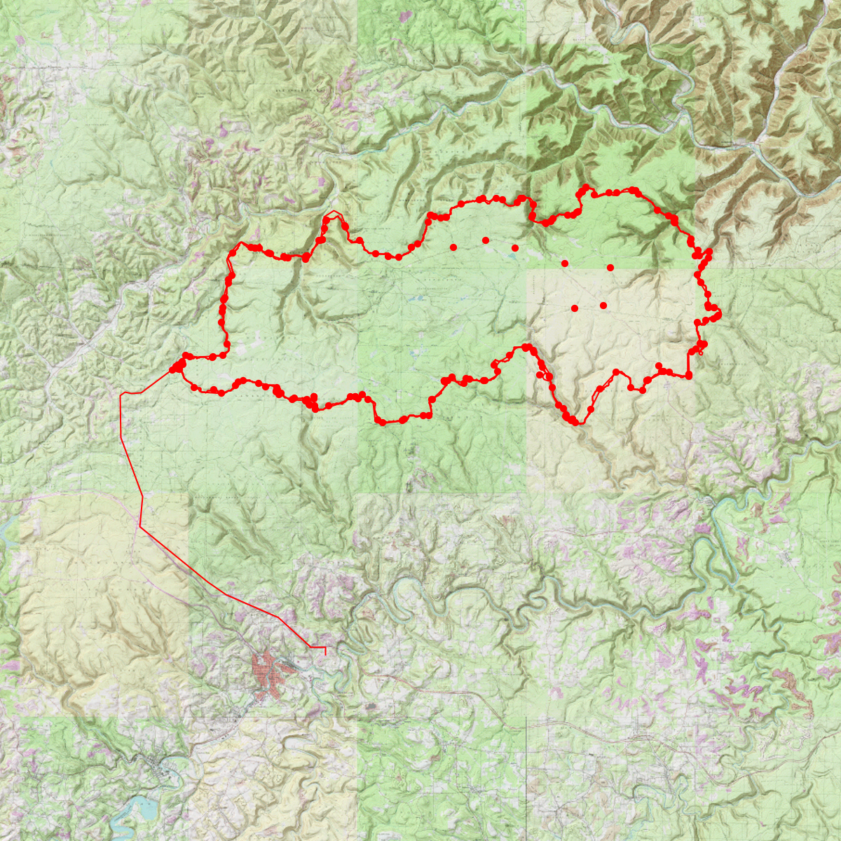 Printable Map Of The Quehanna Trail In Pa