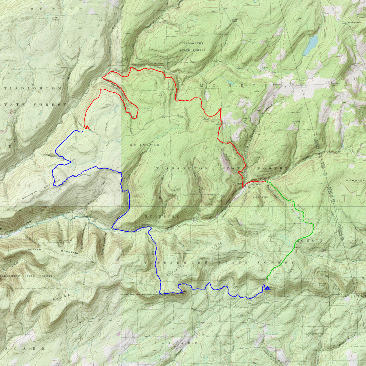 Loyalsock Loop Trail CalTopo