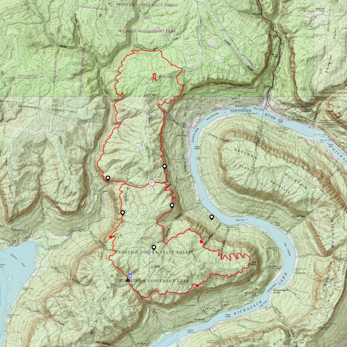 Pot Point Loop (IP) - CalTopo