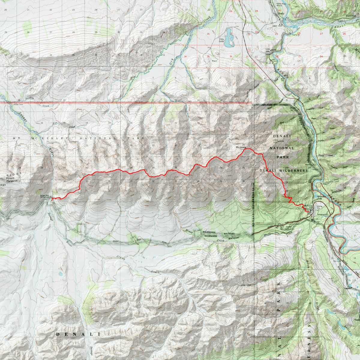 Denali routes - CalTopo