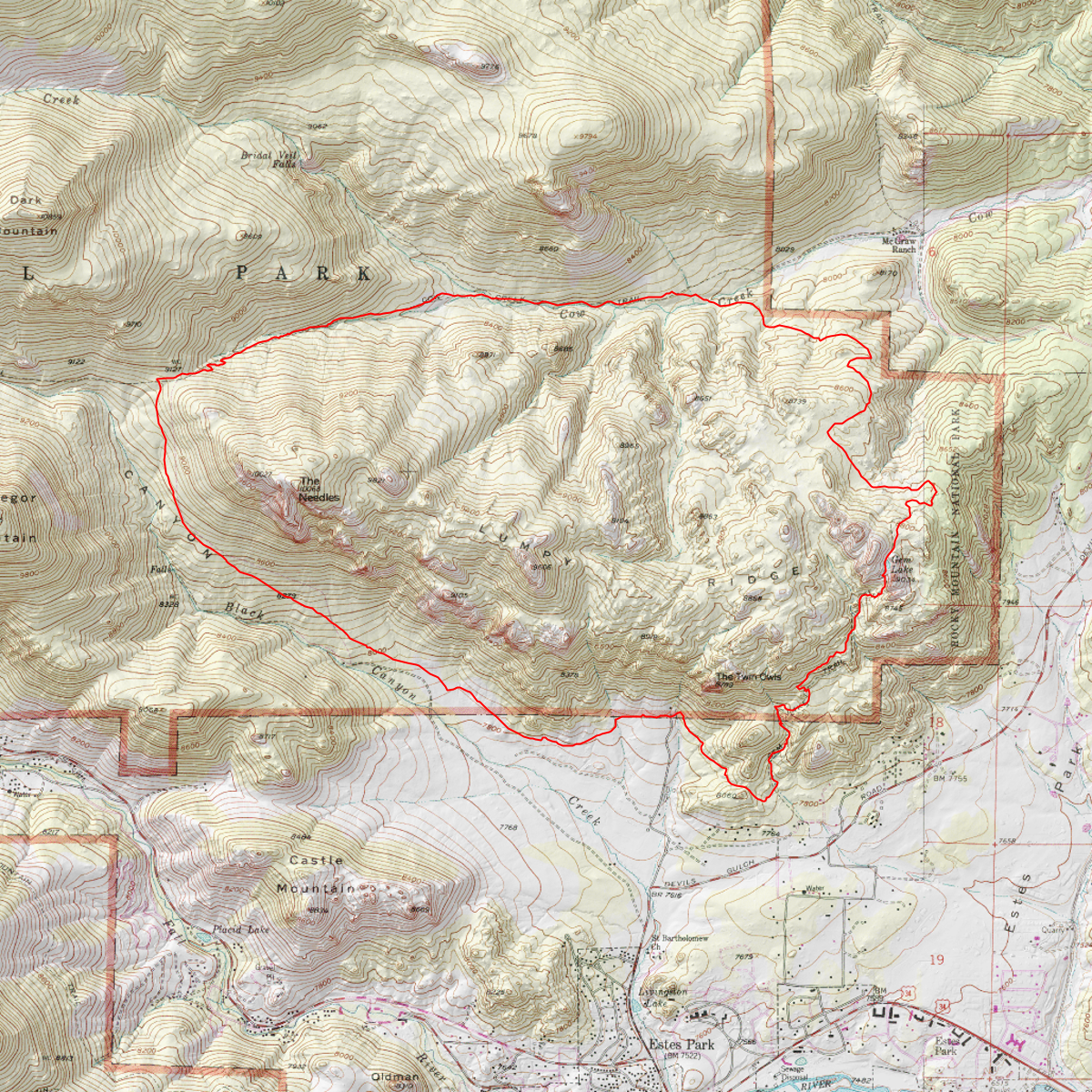 Lumpy Ridge Loop - 10.4 miles - CalTopo
